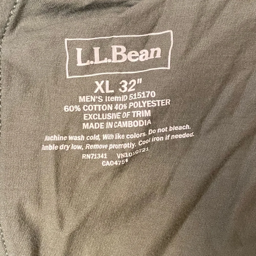 Men's L.L. Bean Jogger Sweatpants Deep Olive Green 32" sz XL - Picture 5 of 5